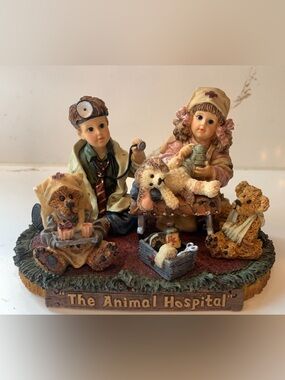 Boyds Dollstone Collection "The Animal Hospital" Figurine NEW Vintage